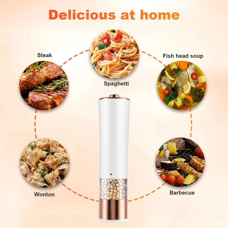 Автоматическая мельница для соли и перца электрическая специй с питанием от