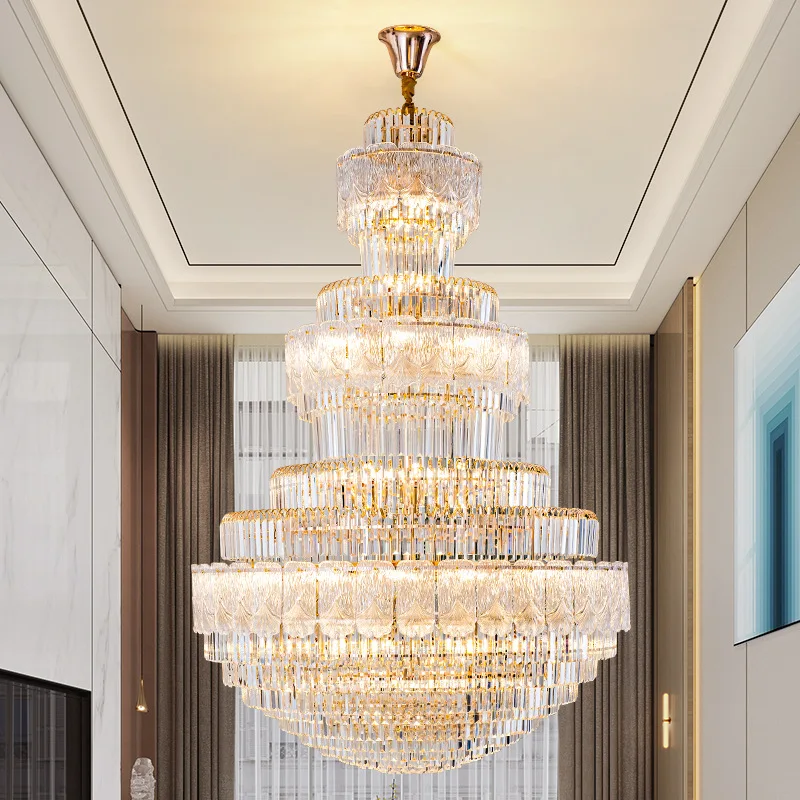 Двойное здание хрустальная люстра вилла среднее гостиная подъем вестибюль отеля