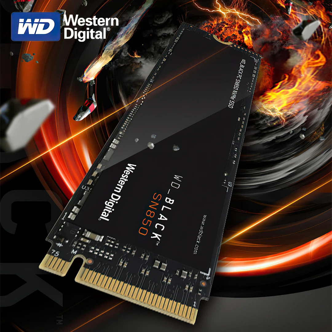 Встроенный твердотельный накопитель Western Digital WD_BLACK SN850 1 ТБ Φ M.2 2280 PCIe 4 0 Gen4