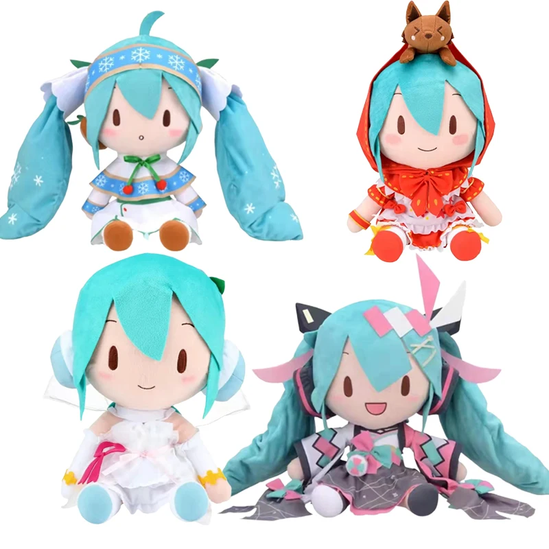 

Genuine Hatsune Miku Plush Toy Kawaii Anime MIKU Doll Cosplay Figure Model Stuffed Dolls Cute Pillow Pendant Bed Ornament Gifts