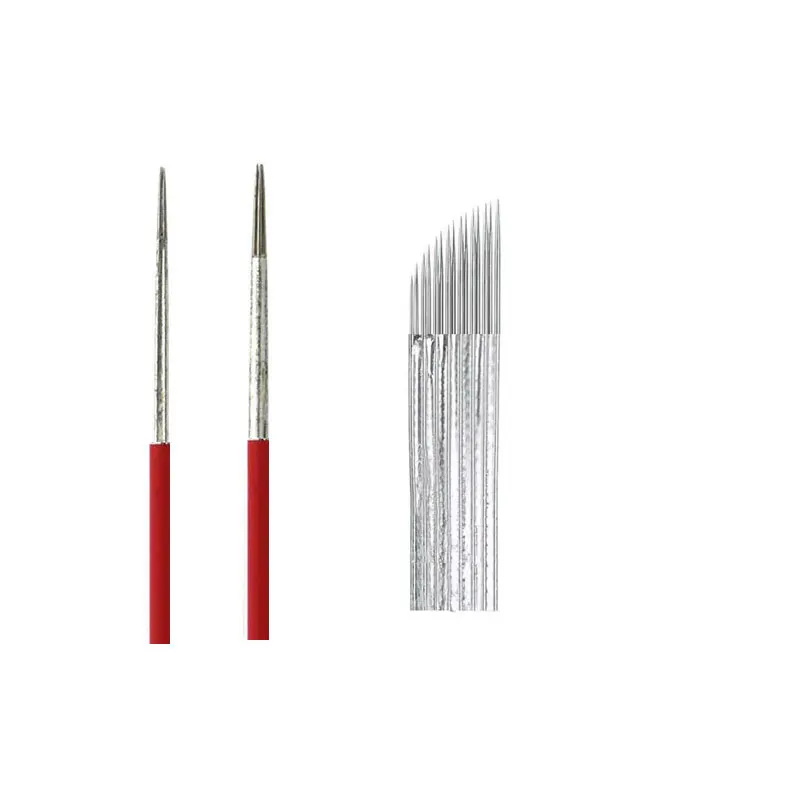 

50 microblading 0.3mm R5 R7 round makeup eyebrow needles manual tattoo for eyebrow blade blade tebori needles double row blades