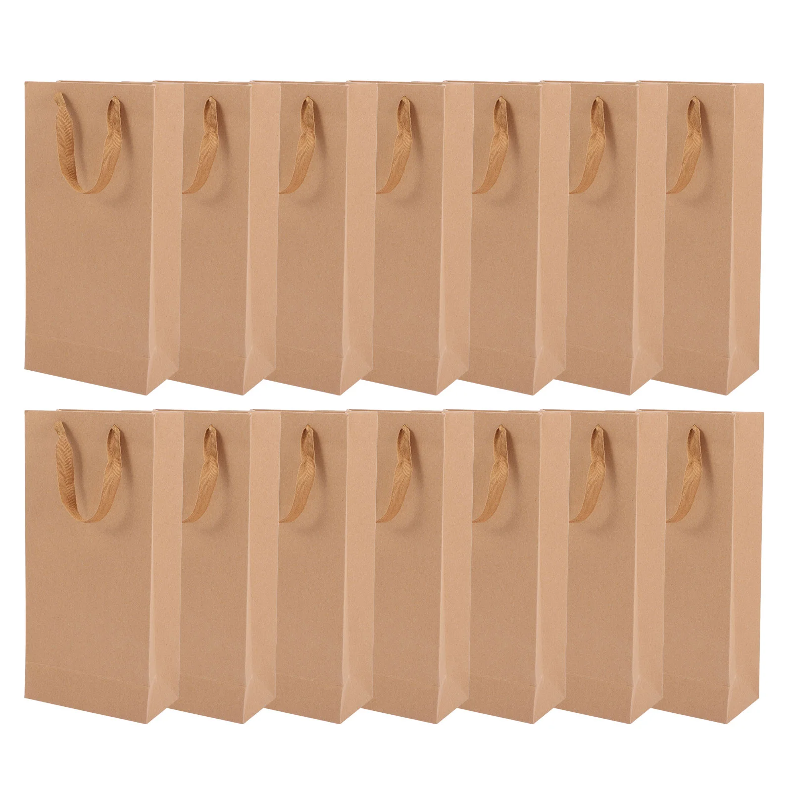

25pcs Bottle Paper Tote Bags Red Bags Champagne Pouches with Handles