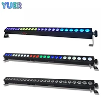 4pcslot rgbw 4in1 led wall wash light 24x4w beam light dmx512 sound control led bar light dj disco party stage effect lighting