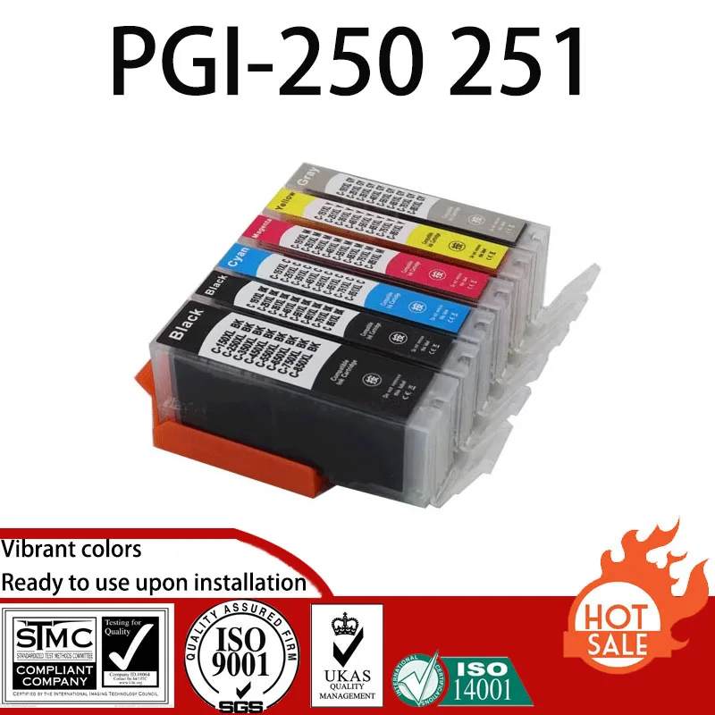 Совместимый чернильный картридж CHAMP SKY PGI-250 CLI-251 BK