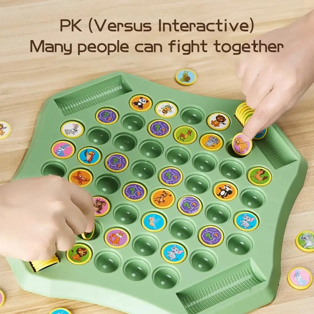 Детская игра в шахматы с эффектом памяти Reversi на 2–4 игрока изображением животных