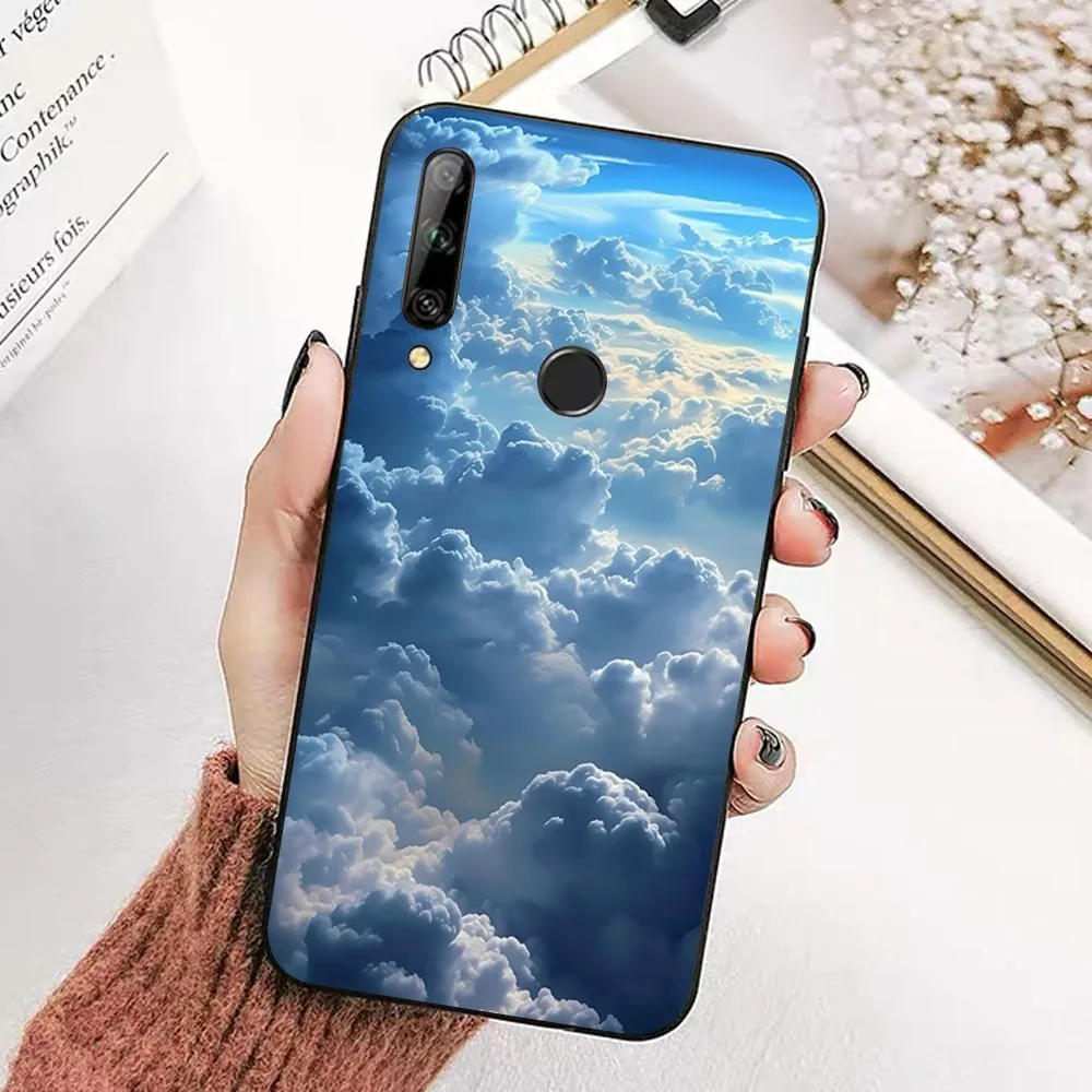 Простой чехол для телефона с рисунком облаков Huawei Honor 10 Lite 9 20 7A 9X 30 50 60 70 Pro Plus