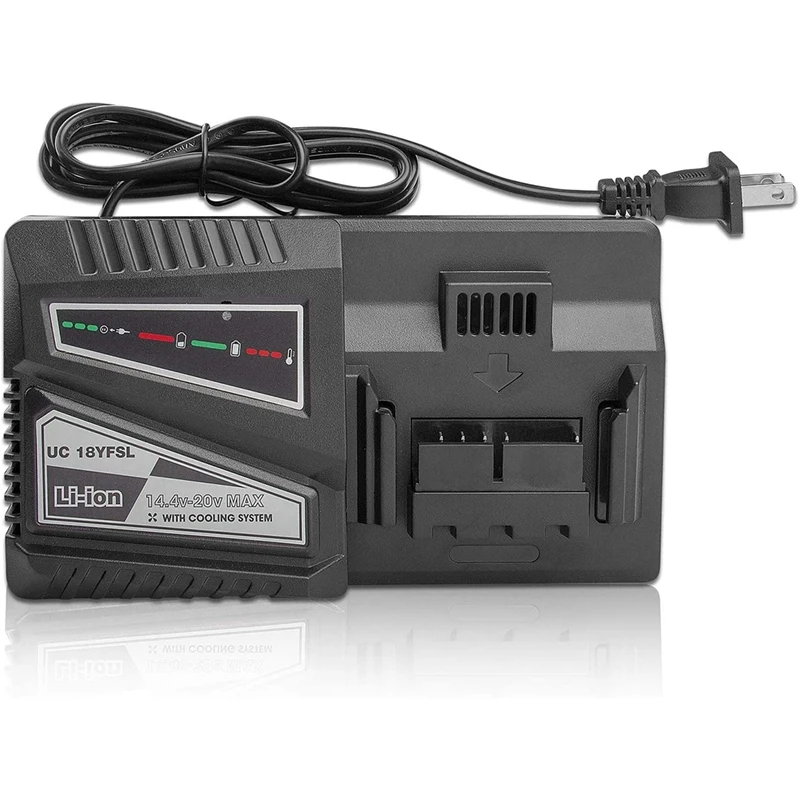 

UC18YSFL Black High Quality Battery Charger Charging Current 4.5A For Hitachi 14.4V 18V Battery BSL1815 BSL1820 BSL1830,US Plug