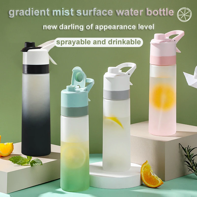 

650ml Spray Cold Water Bottle Plastic Sports Running Cycling Drinkware Bicycle Water Bottles New Design 2023