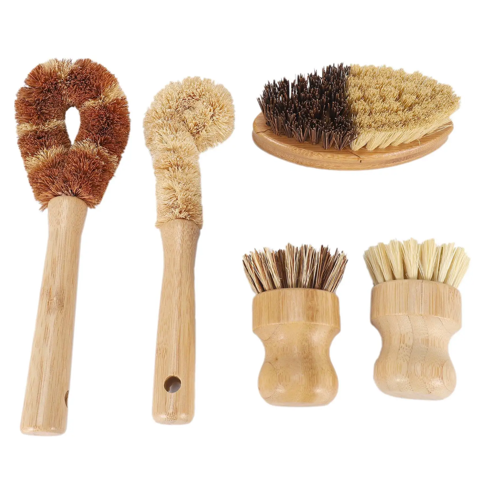 

Kitchen Cleaning Brush,Dishwashing Brush,Sisal Coconut Fibers Dish Scrub Brush for Dish Bottle Vegetable Fruit Pan Pot