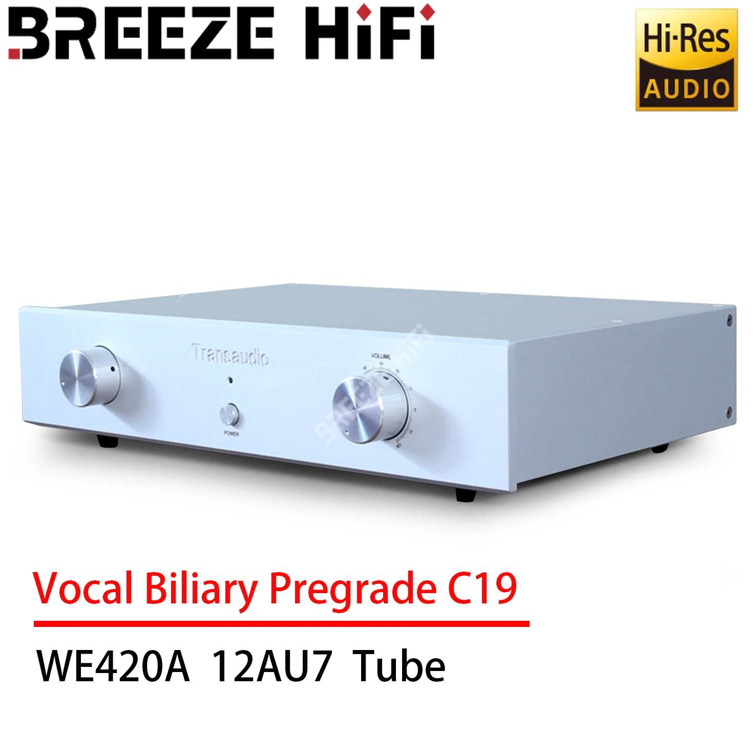 

BREEZE HIFI предступенчатый C19 акустического ядовитого желчника использует Западный Электрический трубчатый Предварительный усилитель WE420A/12AU7