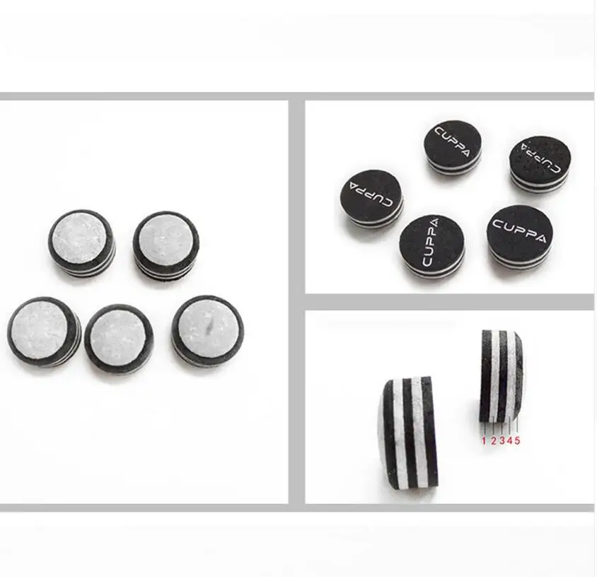 Кожаный наконечник Cuppa для снукера комплект наконечников кия 3 шт. 13 мм 12 10