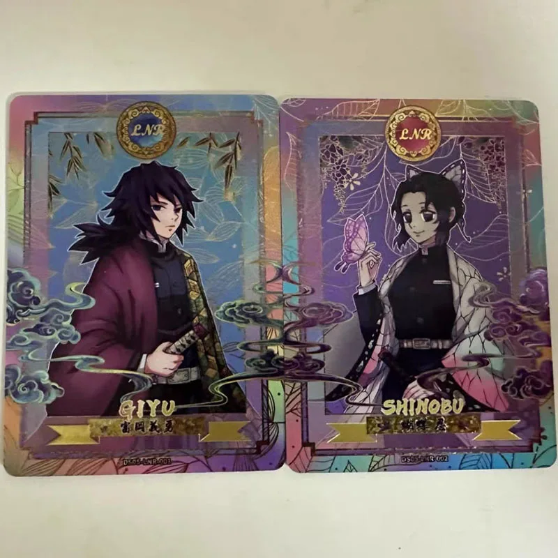 Фото Aikaho DS-05 Аниме Demon Slayer LNR XP CR AR MR Набор карт Kamado Tanjirou Iguro Obanai Коллекционные карты Подарки на день рождения Игрушки №2