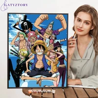 gatyztory 60x75cm anime paint by numbers for adults picture drawing cartoon diy painting by numbers canvas painting home decor