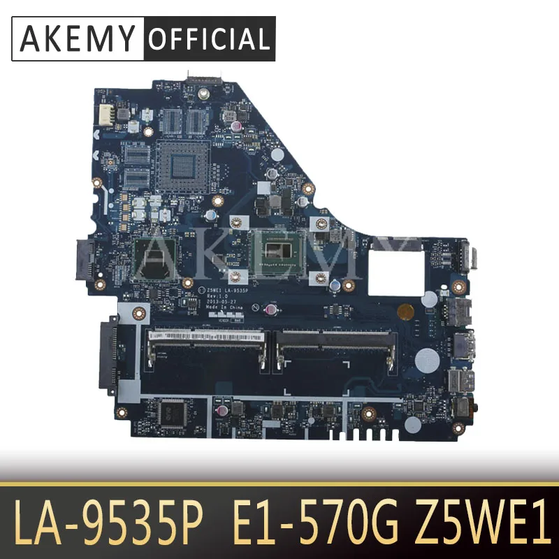 Материнская плата Z5WE1 для ноутбука Acer aspire LA-9535P E1-530 E1-570 материнская 1007U/2117U