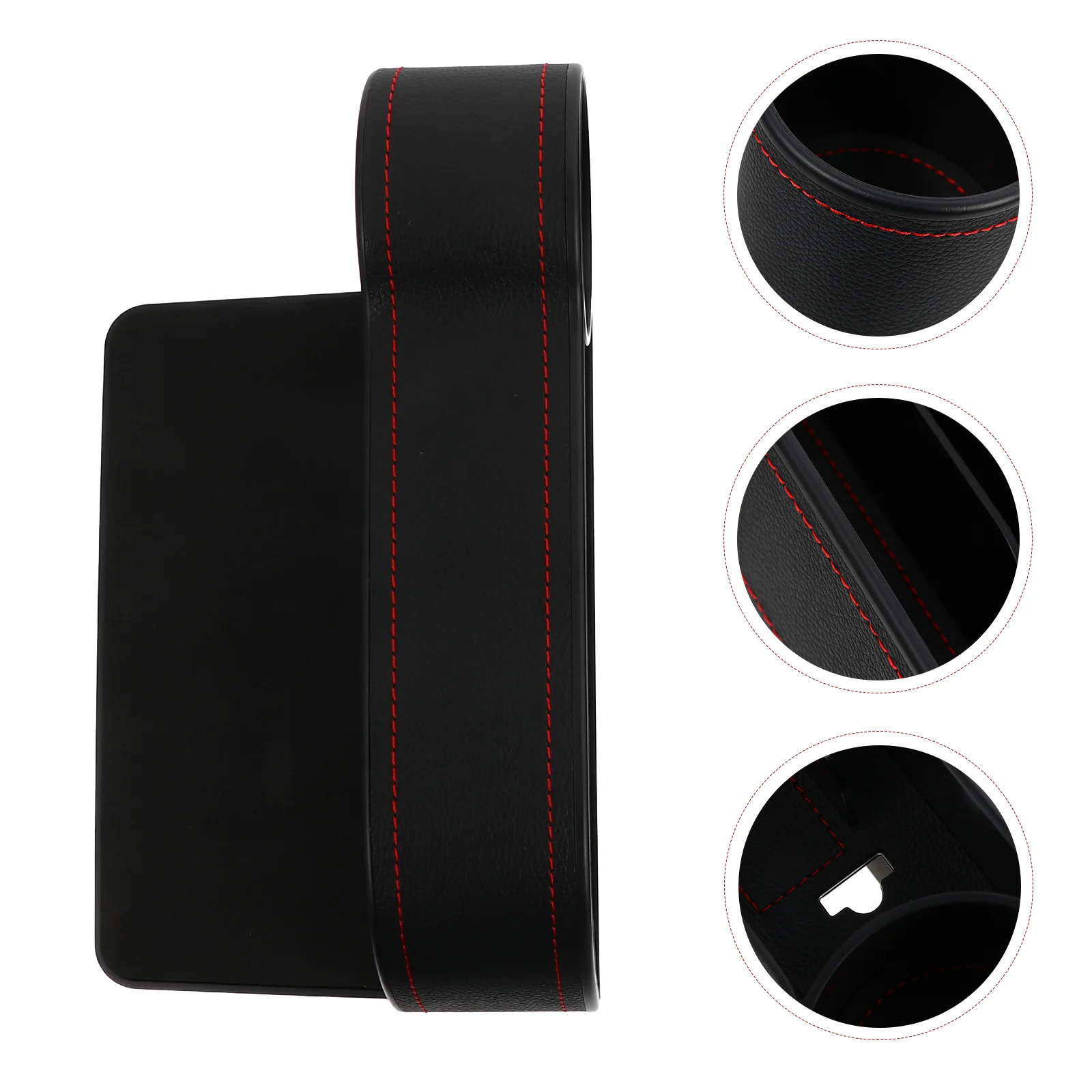 

2Pcs Black Car Seat Gap Fillers Practical Car Seat Console Storage Organizers