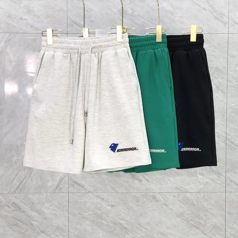 

22SS Classic Logo Embroidery ADER ERROR Shorts Men Women EU Size 100% Cotton ADER Shorts Sports Style Summer Demon Slayer