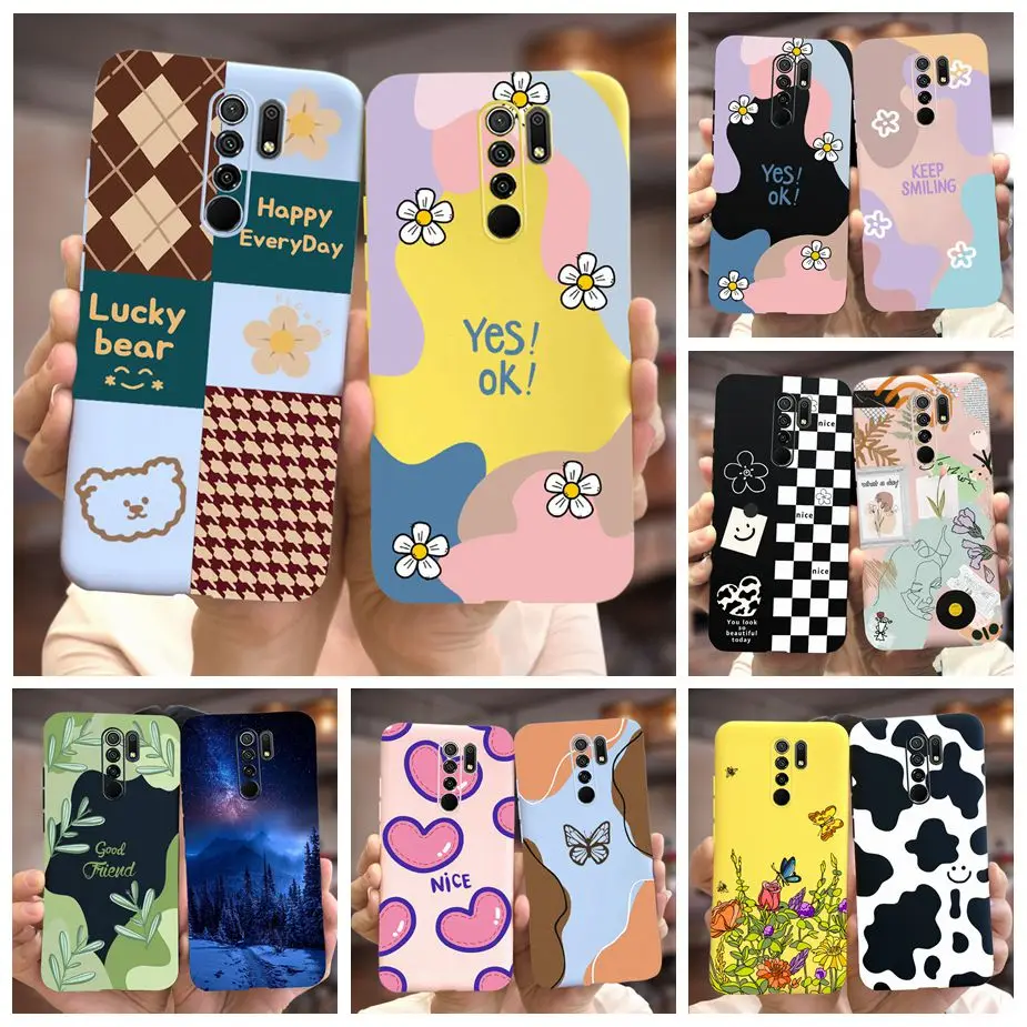 Чехол для Xiaomi Redmi 9, Стильный чехол с рисунком конфет, мягкий силиконовый чехол 6,53 дюйма для телефона Xiaomi Redmi9, Redmi 9 Prime, чехол-бампер