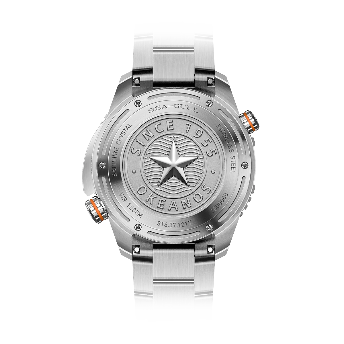 Фото Seagull Deep Ocean Профессиональные автоматические мужские часы для дайвинга 1000 м Водонепроницаемые ST2130 Гелиевый аварийный клапан Сапфировое стекло 1217 №2