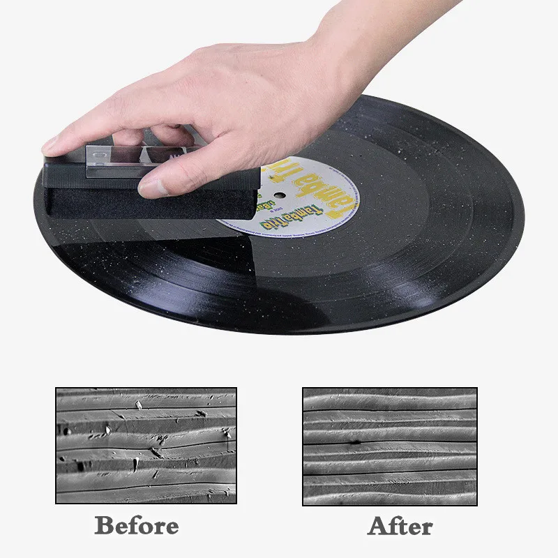 Vinyl Record Velvet Brush Mutipurpose Record LP CDs Cleaner Stylus Cleaning Kit Turntable Player Accessories Cleaning Tools enlarge