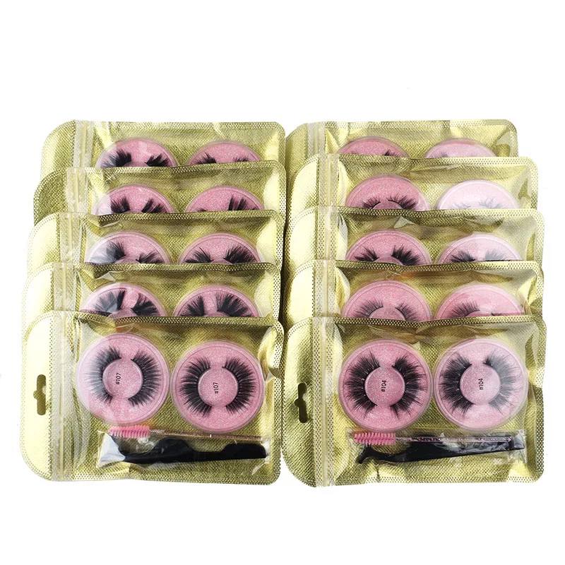 

Wholesale Mink Lashes 4/100 Pairs 3D Mink Lashes Natural False Eyelash Makeup lashes Extension Bulk Wholesale lashes Makeup Tool