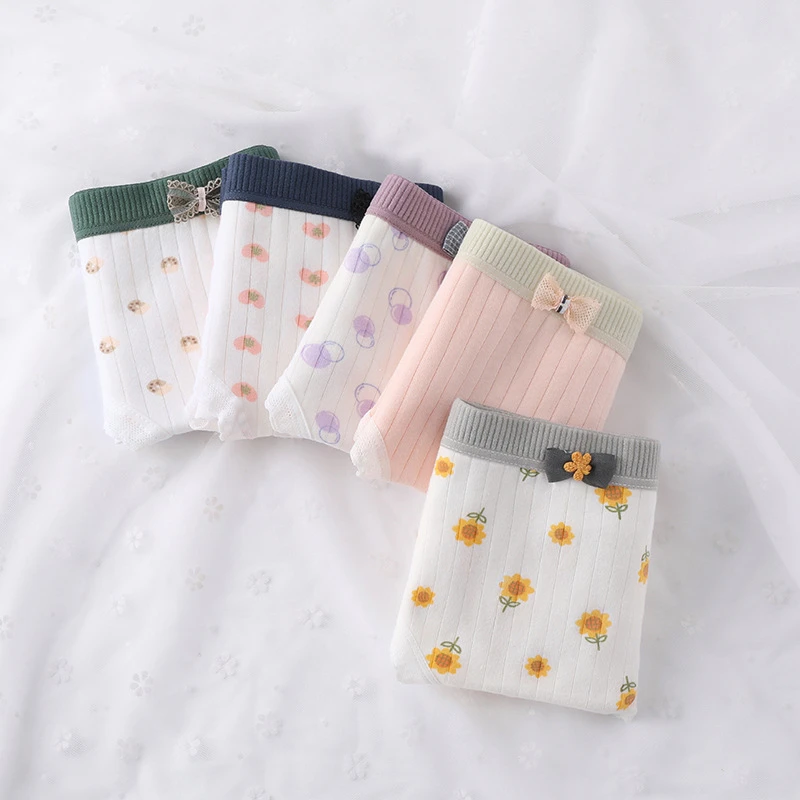 

Женские трусики с кружевной отделкой, хлопковые шорты в японском стиле