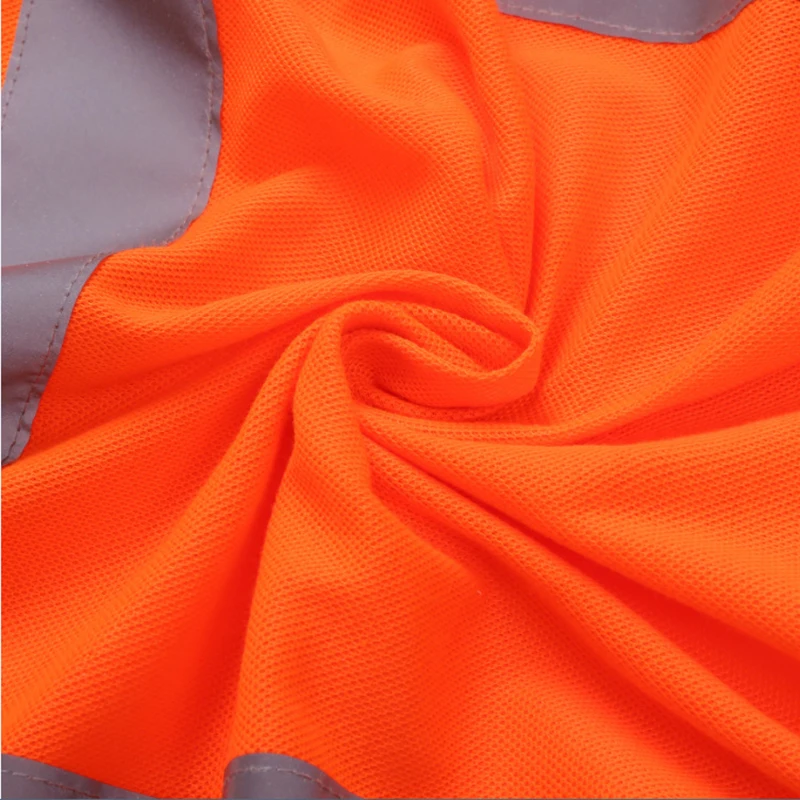 Оранжевая защитная рубашка с длинным рукавом многофункциональная поло Hi Vis