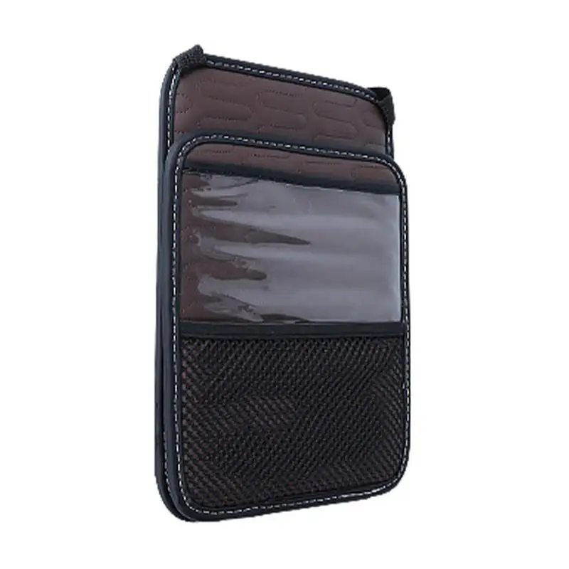 

Car Purse Holder Between Seats Leather Automotive Pocket Organizer Between Front Seats As Barrier For Handbag Pets Kids Car