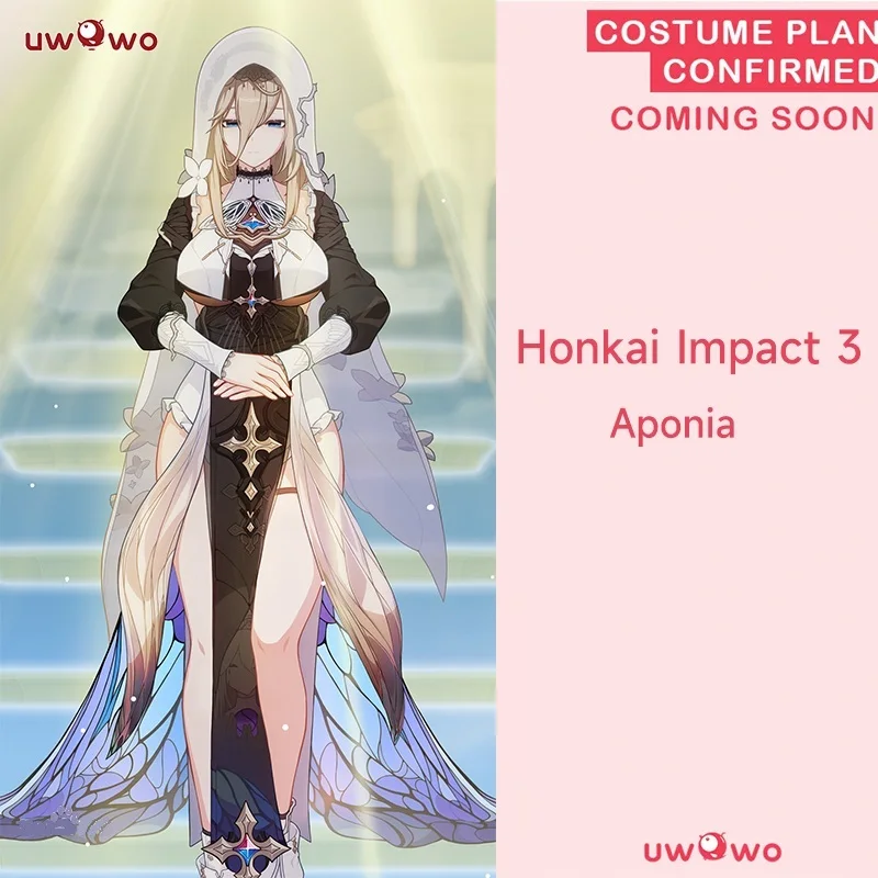 $1 депозит = $8 купон UWOWO Game Honkai Impact 3 Aponia Signet of School Cosplay Suit |