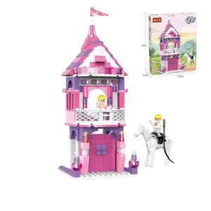 4pcs/set Girls House Palace Scene Building Blocks Bricks Model Figures Kits Toys