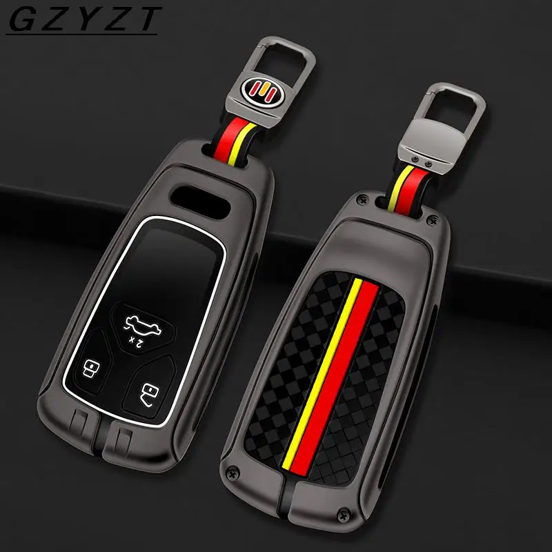

Metal Zinc Alloy Car Remote Key Case Cover Shell Fob For Audi A4 B9 A5 A6 8S 8W Q5 Q7 4M S4 S5 S7 TT TTS TFSI RS Holder Keyless
