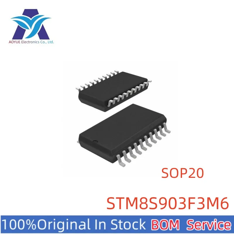 

New Original Stock IC STM8S903F3M6 STM8S903F3M6TR STM8S903 8S903F3M6 SOP-20-300mil STM8S 8-bit MCU Series One Stop BOM Service