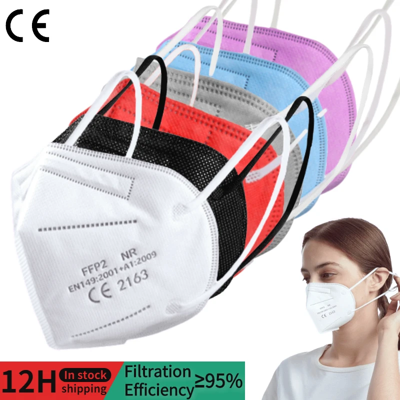 Маски ffp2 маски для лица KN95 цветов mascarilla fpp2 homologada защитные n k 95 ffp 2 оригинальные