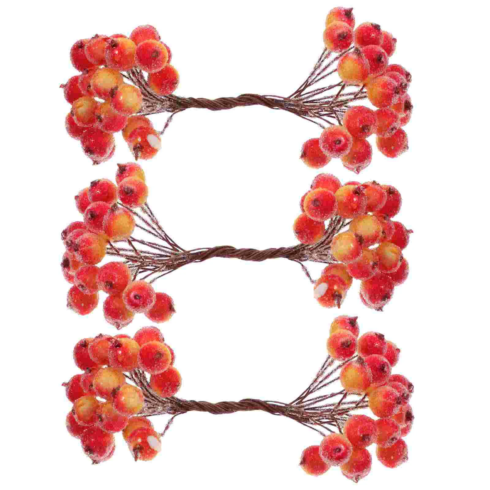 

10 Bundles Christmas Berries Wedding Decoration Xmas Simulated Ornament Berry Party Iron Wire Simulation Decorative Table
