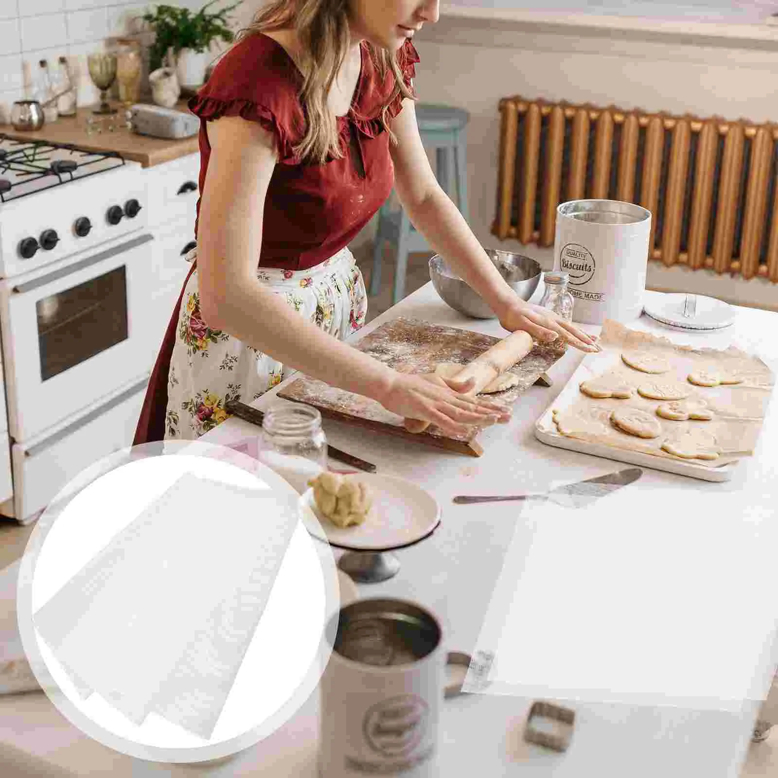 

5 Pcs Silicone Steamer Dryer Special Silicone Mat Resuable Pads Food Fruit White Silica Gel