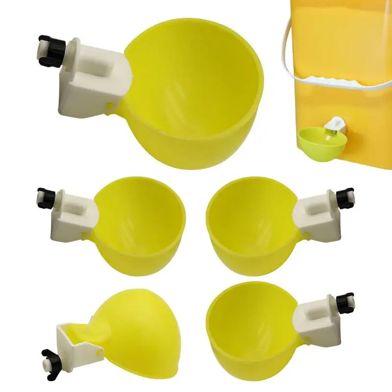 Automatic Chicken Waterer Cups Set Of 10pcs Chicken Water Cups For Poultry Chicken Coop Accessories For Chicks Roosters Ducks
