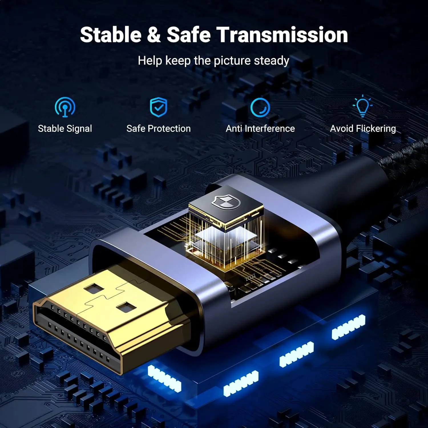 Фото Кабель UGREEN 4K Micro HDMI-HDMI, алюминиевая оплетка, 18 Гбит/с, 4K 60 Гц, HDR, 3D, ARC, совместим с GoPro Hero 7, 6, 5, Raspberry Pi №5