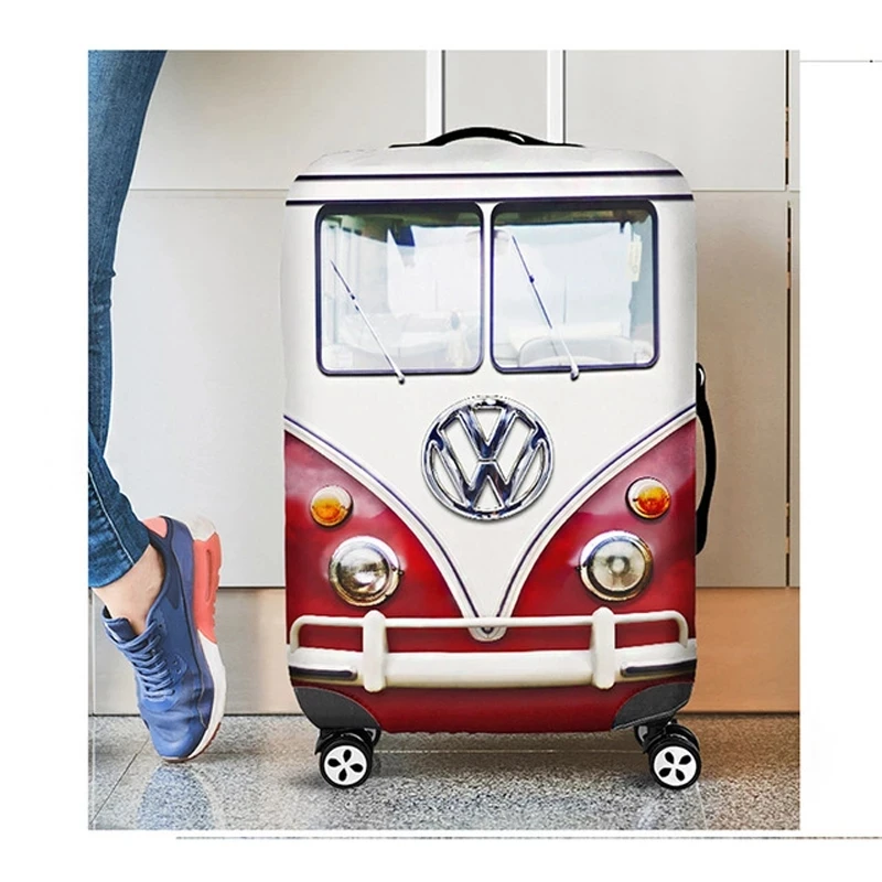 Cartoon Car Travel Suitcase Protective Cover for 18''-32'' Luggage Case Travel Accessories Elastic Luggage Dust Cover