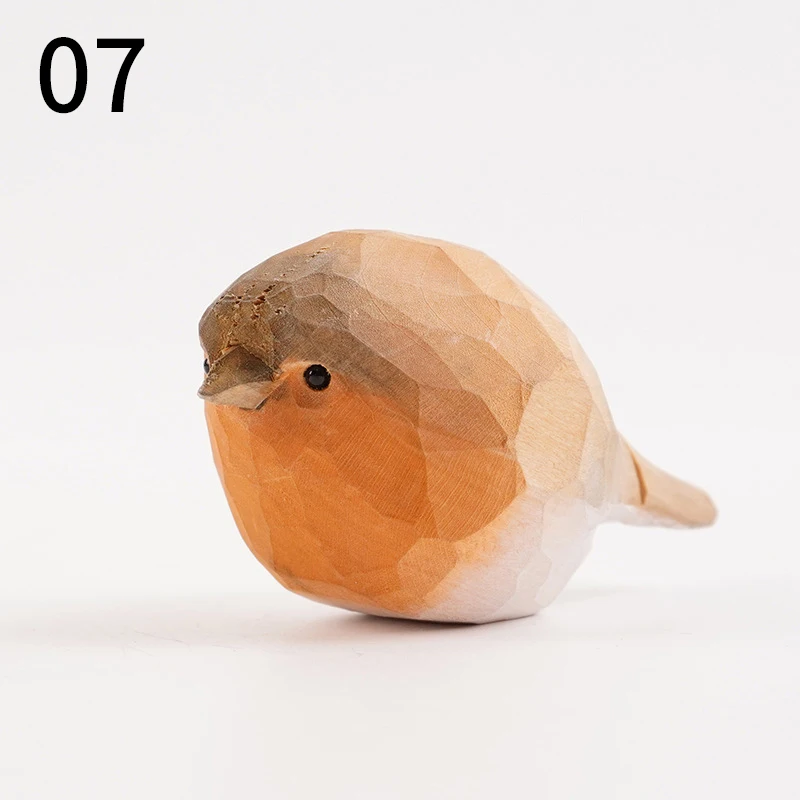 

Деревянная статуэтка птицы Робин ручной работы