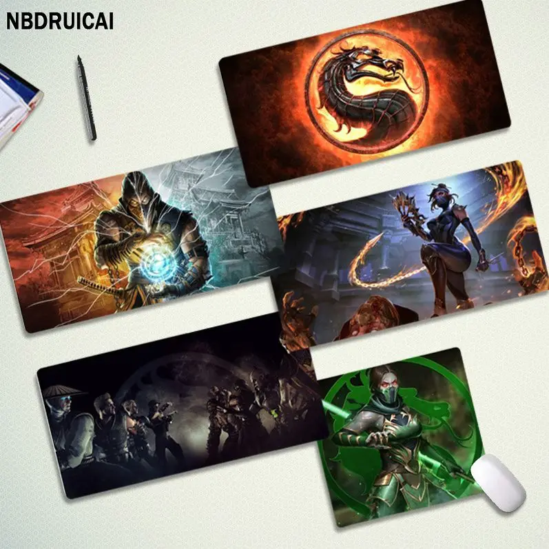 

NBDRUICAI Mortal Kombat Cute Keyboards Mat Rubber Gaming Mousepad Desk Mat Size For Game Keyboard Pad For Gamer