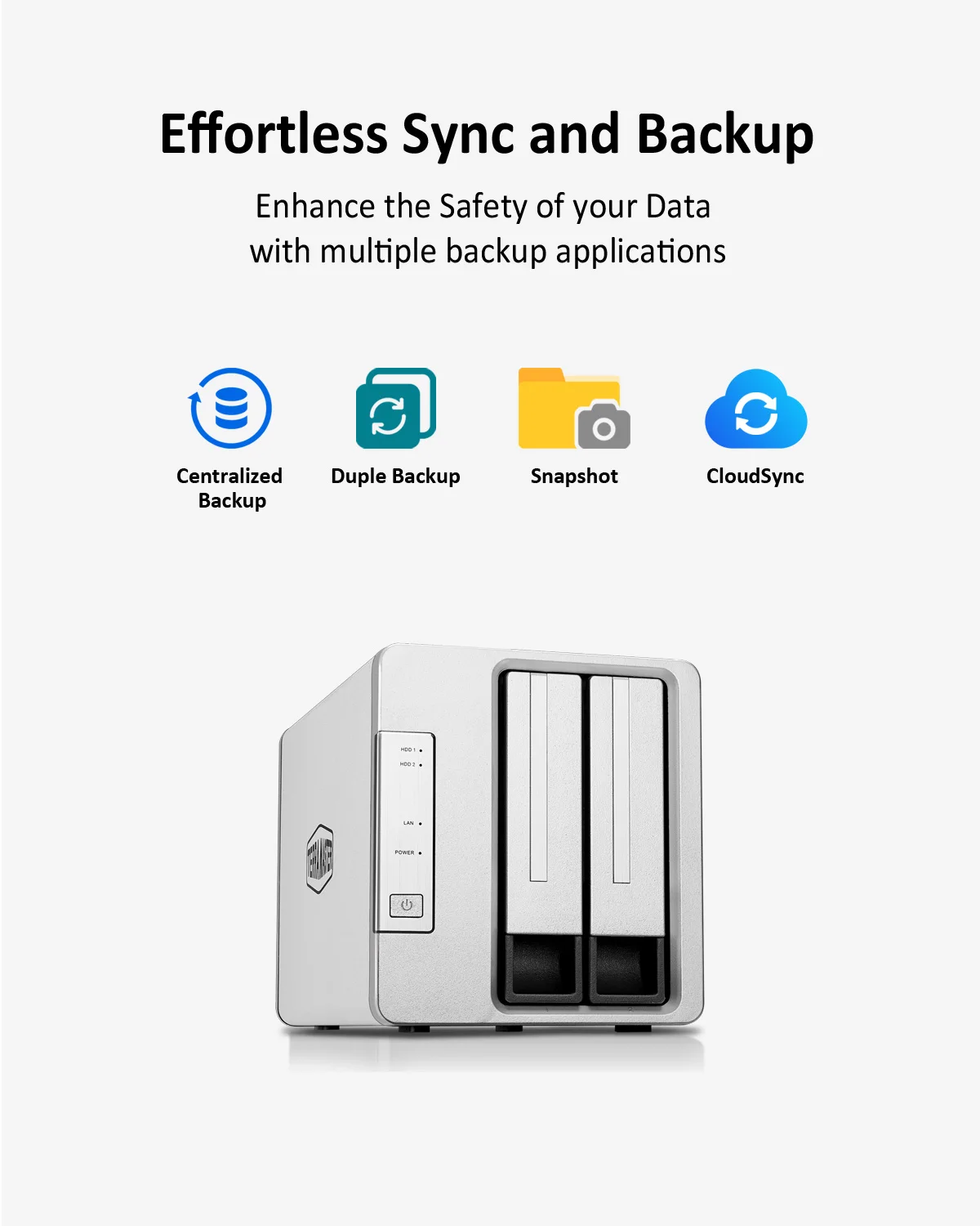 TERRAMASTER NAS F2-423 2-Bay высокая производительность для SMB с четырехъядерным процессором