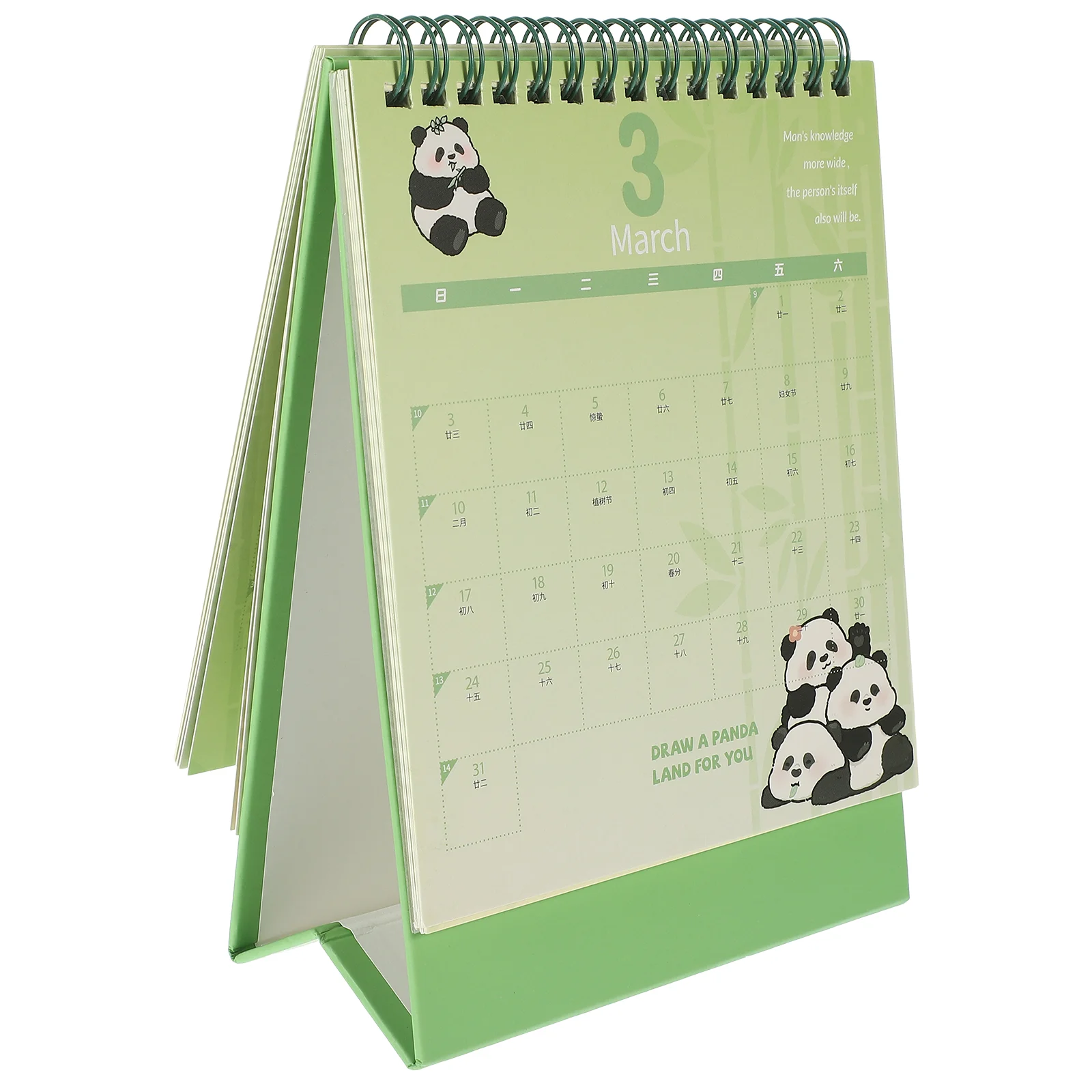 

Office Decor Standing Calendar Supply Desk Decorate Desktop Month Table Decorations