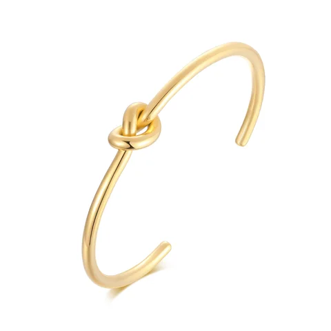 Модный Круглый круглый открытый бантик браслет на запястье для женщин Элегантный золотой цвет ювелирные изделия Noeud браслет Pulseiras