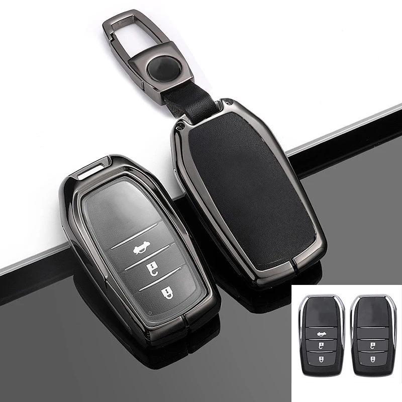 

Aluminum Alloy for Toyota Crown Kluger 2012-2018 Car Key Protection Cover Interior Accessories Key Case Shell for Car