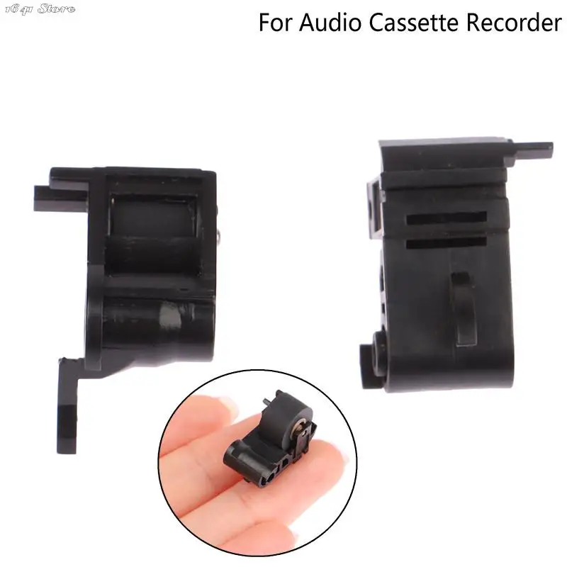 

1Pc 10mm Rubber Wheel Pinch Roller With Plastic Bracket Holder For Audio Cassette Deck Tape Recorder Stereo Player Accessories