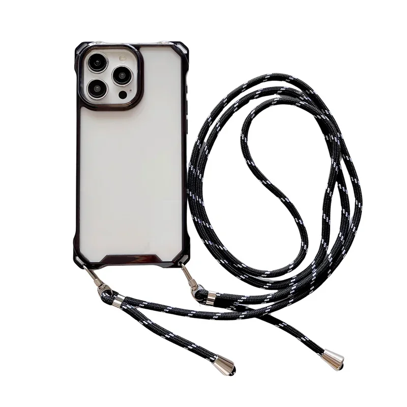 Crossbody Lanyard Case For iPhone 16 15 14 13 12 Mini 11 Pro XS Max X XR 8 7 6 6S Plus SE 2 3 Hard PC Shockproof Back Cover