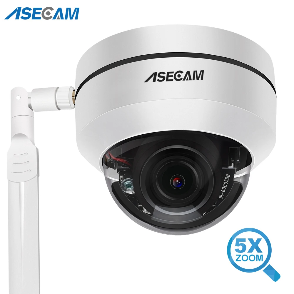 

ASECAM C-RU4855 Wi-Fi купольная камера видеонаблюдения 5МП