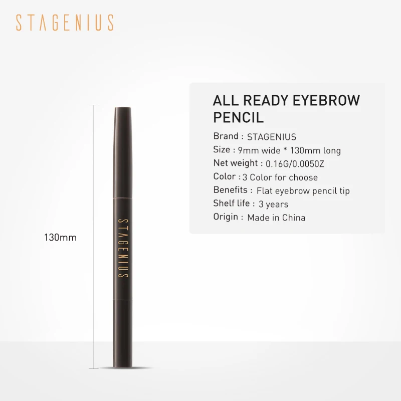 

Automatic Rotating Two-side Eyebrow Pen Natural Wild Brow Drawing Easy to Color Waterproof Long-lasting Not Fading Beauty TSLM2