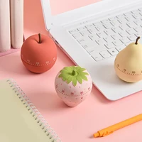 cartoon fruits timer manual kitchen timer manager stainless steel egg shaped mechanical rotating alarm reminder for cooking