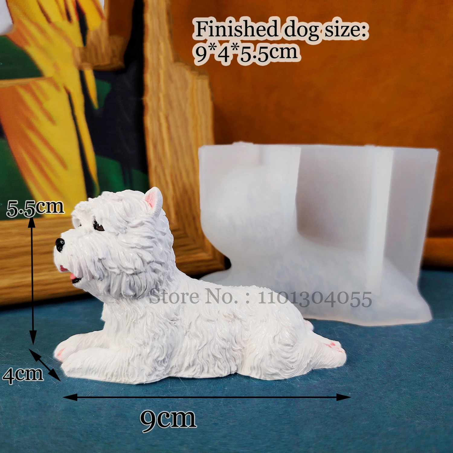 Силиконовая форма для собак из смолы эпоксидной инструменты рукоделия 3D