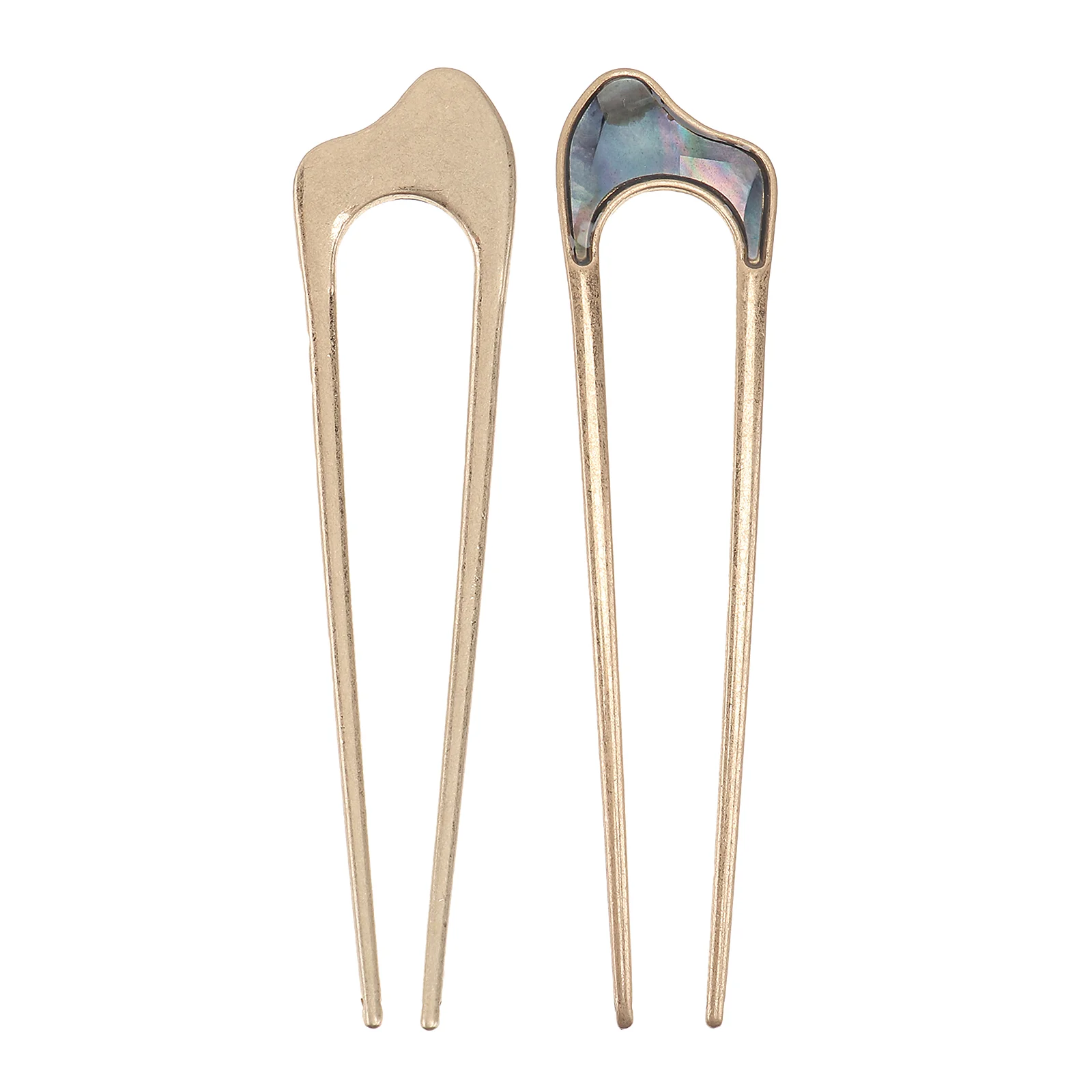 

Hairvintage U Stick Sticks Decorativeshaped Chopsticks Chignon Pin Metal Bunslongprom French Party Dress Gold Girls Simple Fork